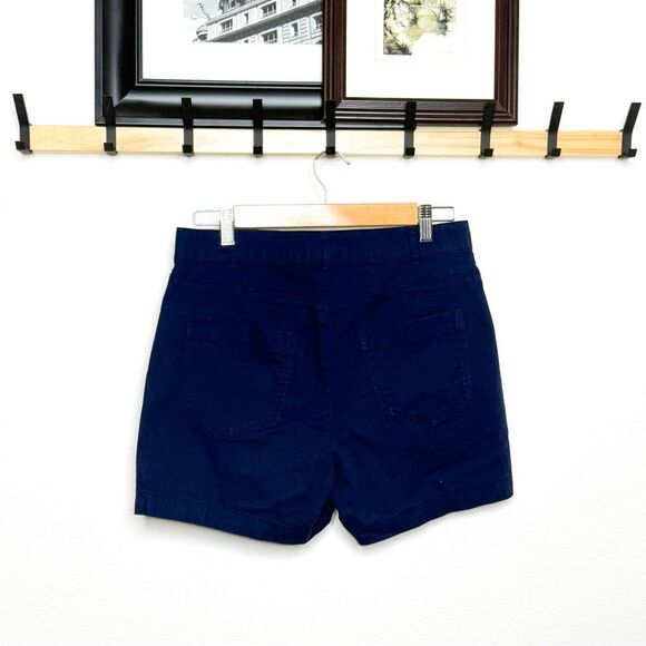 Old Navy Women's Navy Blue High-Rise Button-Front Shorts Size 8 - Picture 3 of 6